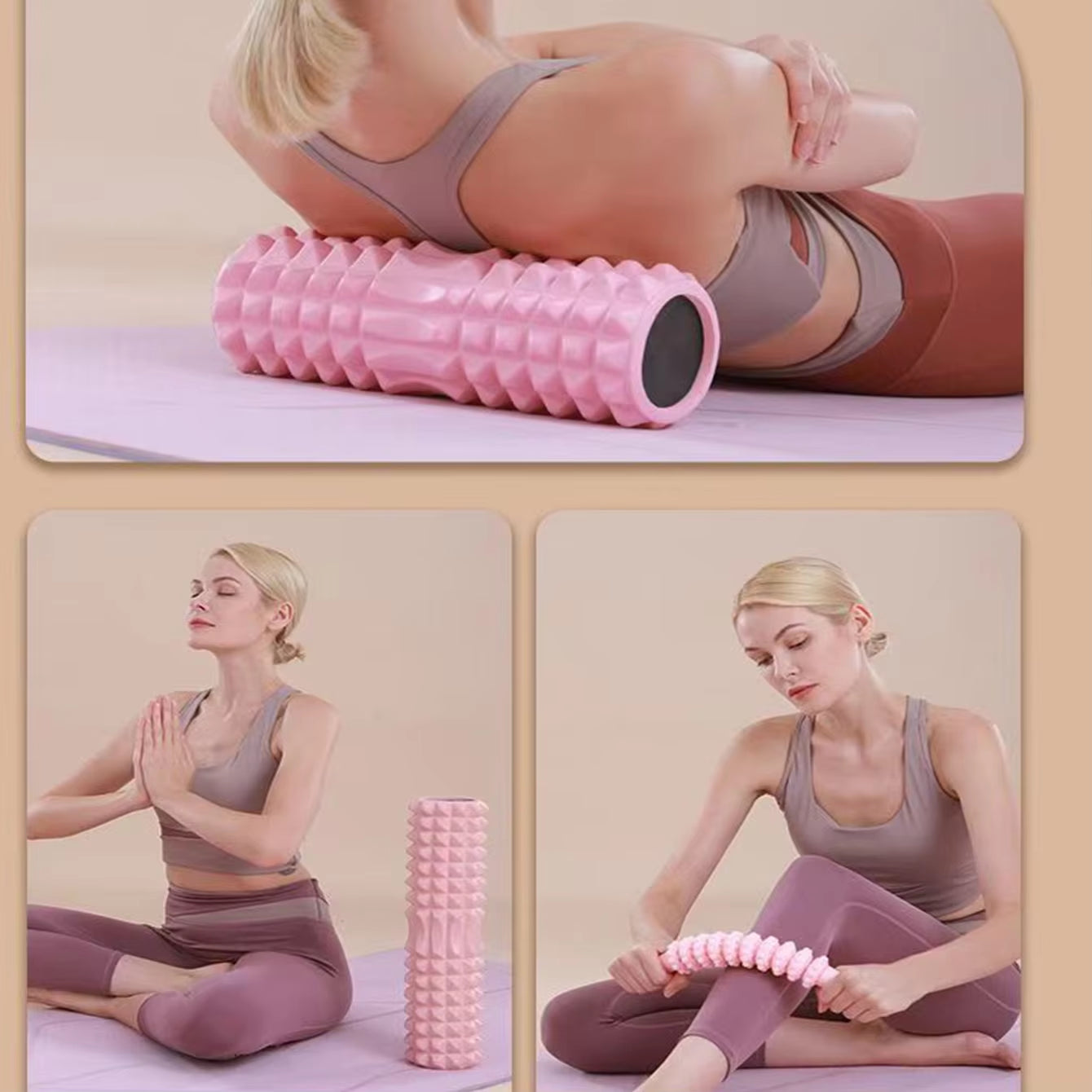 Yoga Foam Roller – Deep Tissue Muscle Recovery (45cm)