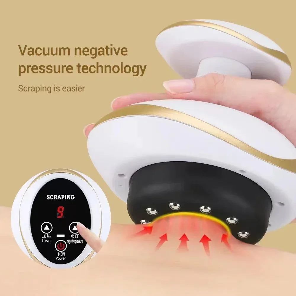 Rechargeable Negative Pressure Cupping Massager – Fat Burner & Muscle Relief