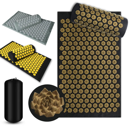 Shiatsu Acupressure Mat Spike Massage Pad Kuznetsov'S Applicator Sport Fitness Cushion Pillow Massager Yoga Mat Pilates Exercise